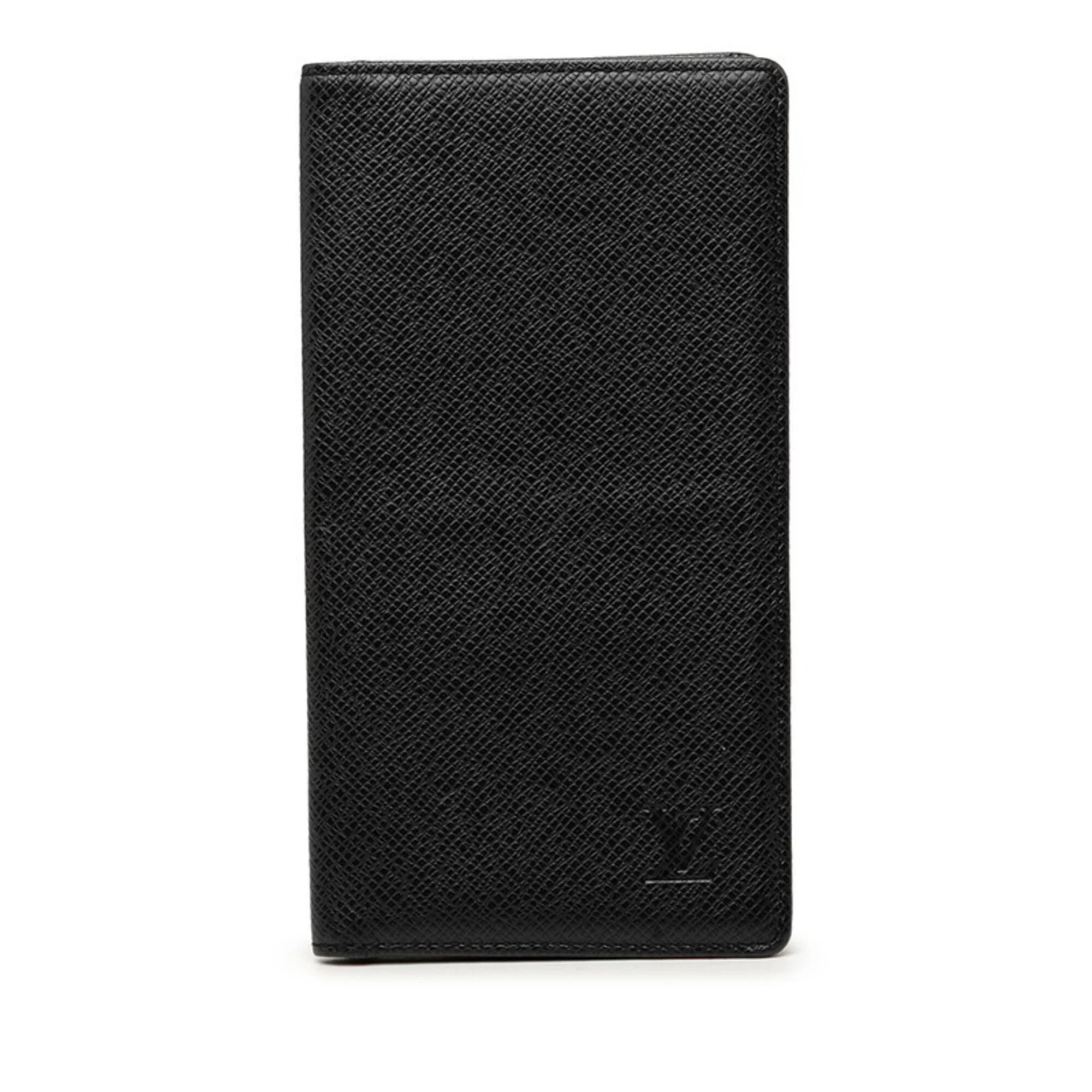 Louis Vuitton Taiga Portefeuille Cartes Crdit Bi-Fold Long Wallet M30392 Bla...